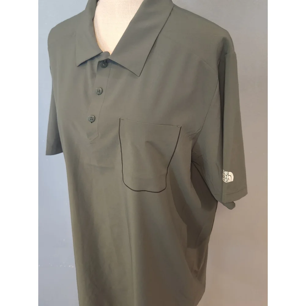 The North Face performance lightweight quarter button-down polo shirt